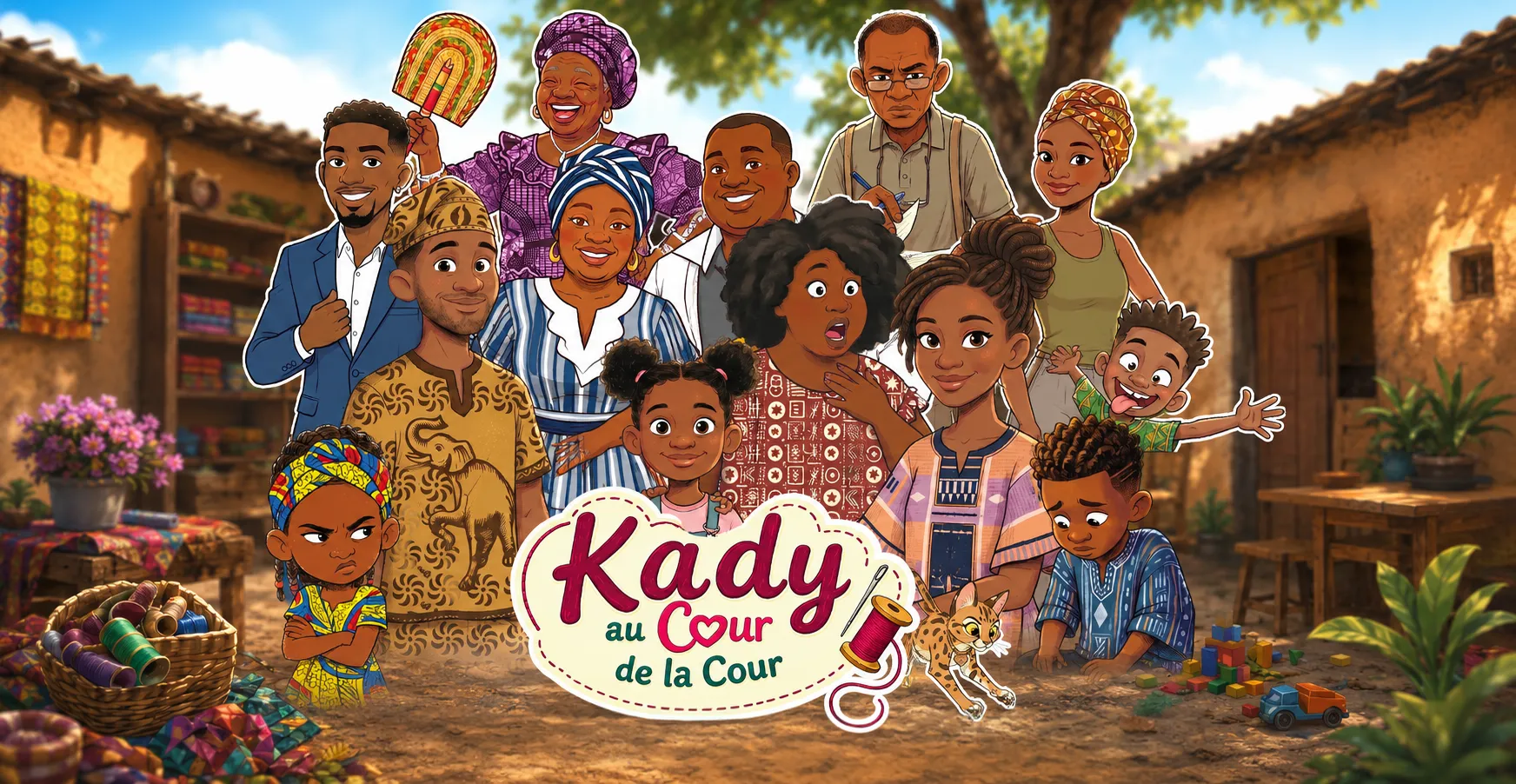 Kady au cœur de la cour — la famille réunie dans la cour